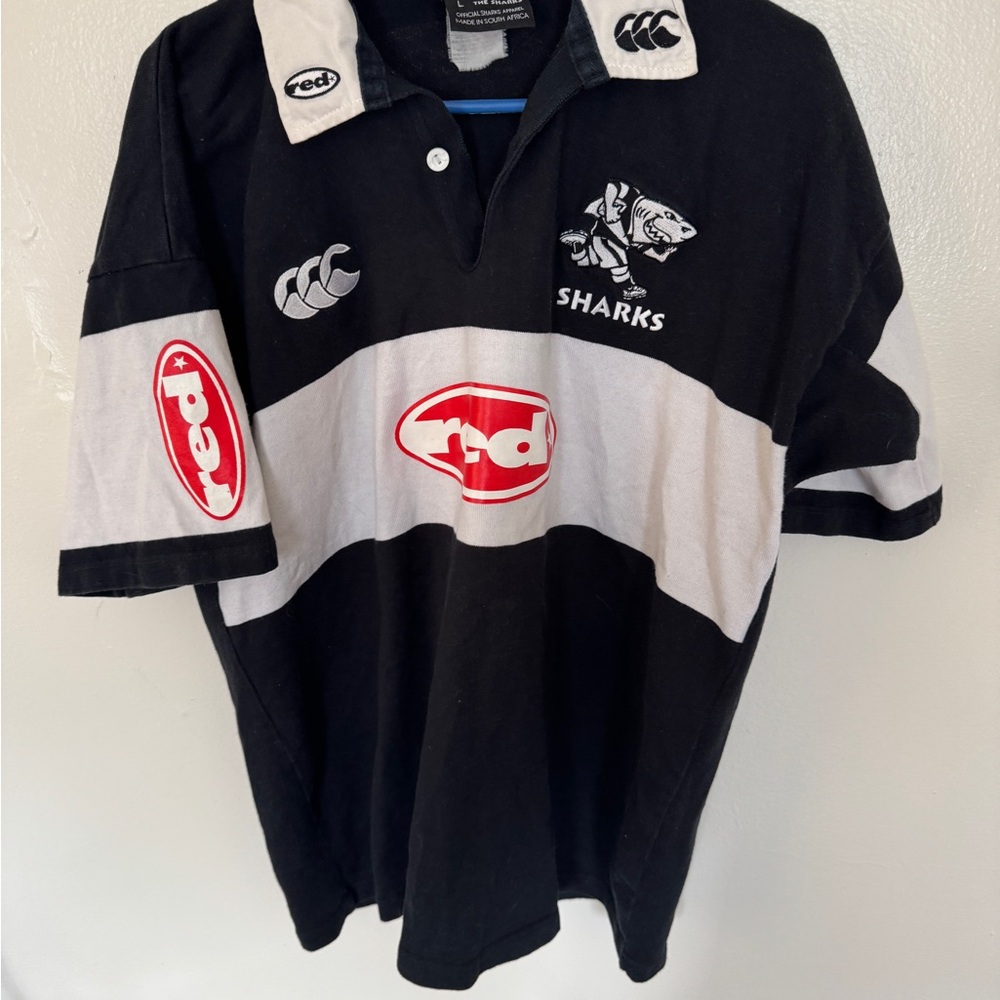 2003 natel sharks Canterbury of New Zealand rugby kit large